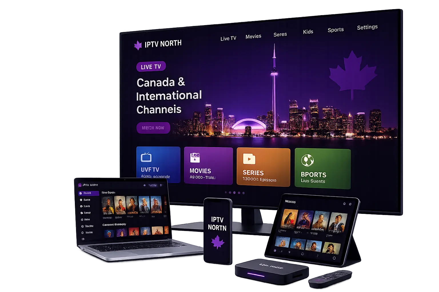 IPTV North is the Best Premium IPTV Subscription Service in Canada